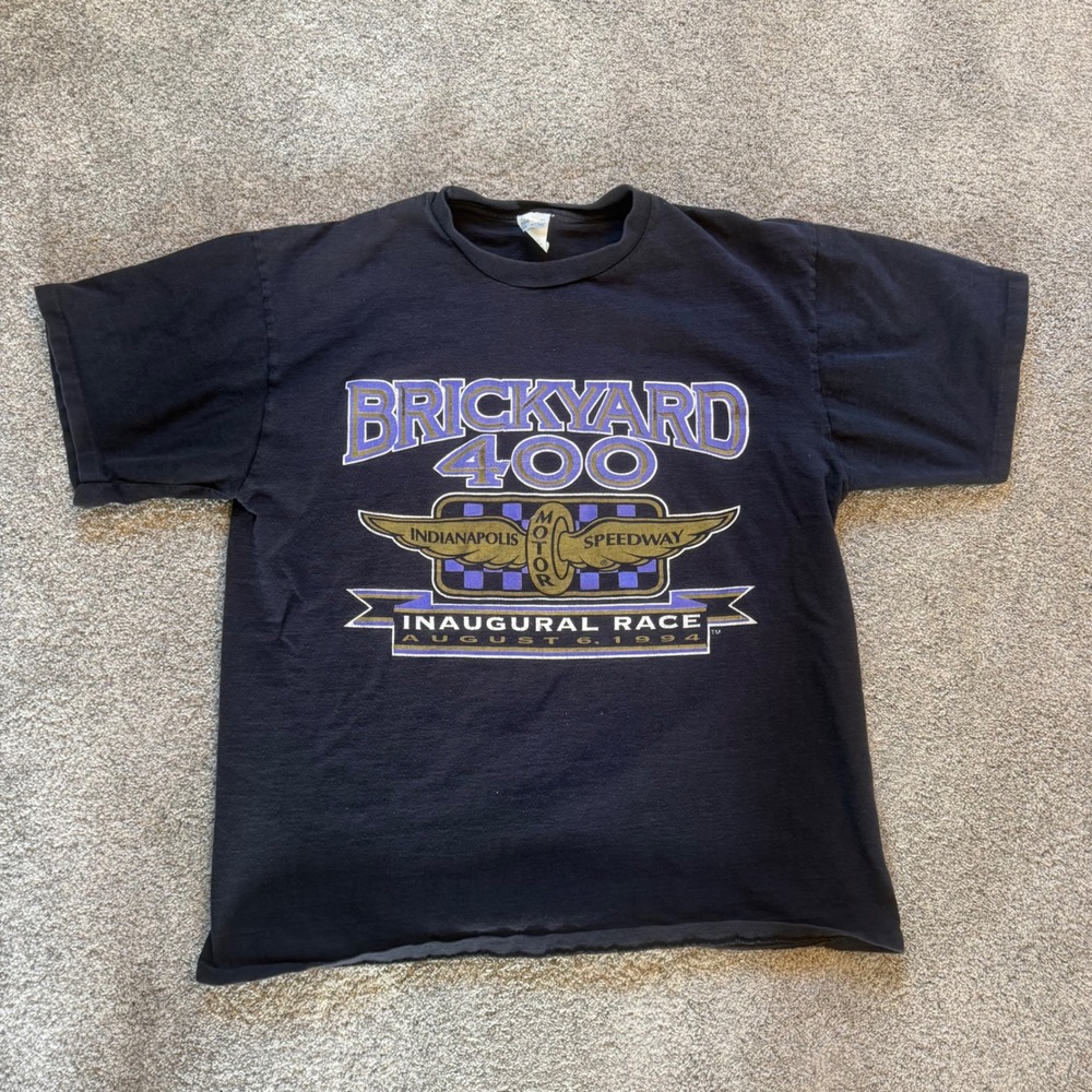 Vintage 1994 Brickyard 400 Inaugural Race T-Shirt XL Indianapolis Motor Speedway